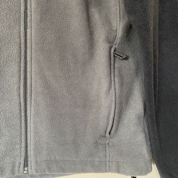 Columbia Men’s Black & Gray Full Zip Fleece Jacket Size Small EUC - Picture 5 of 12